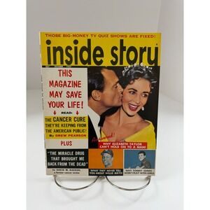 Vintage Inside Story Magazine Oct 1957 Elizabeth Taylor Paul Newman Willie Mays